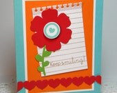Keep Smiling Handmade Card
