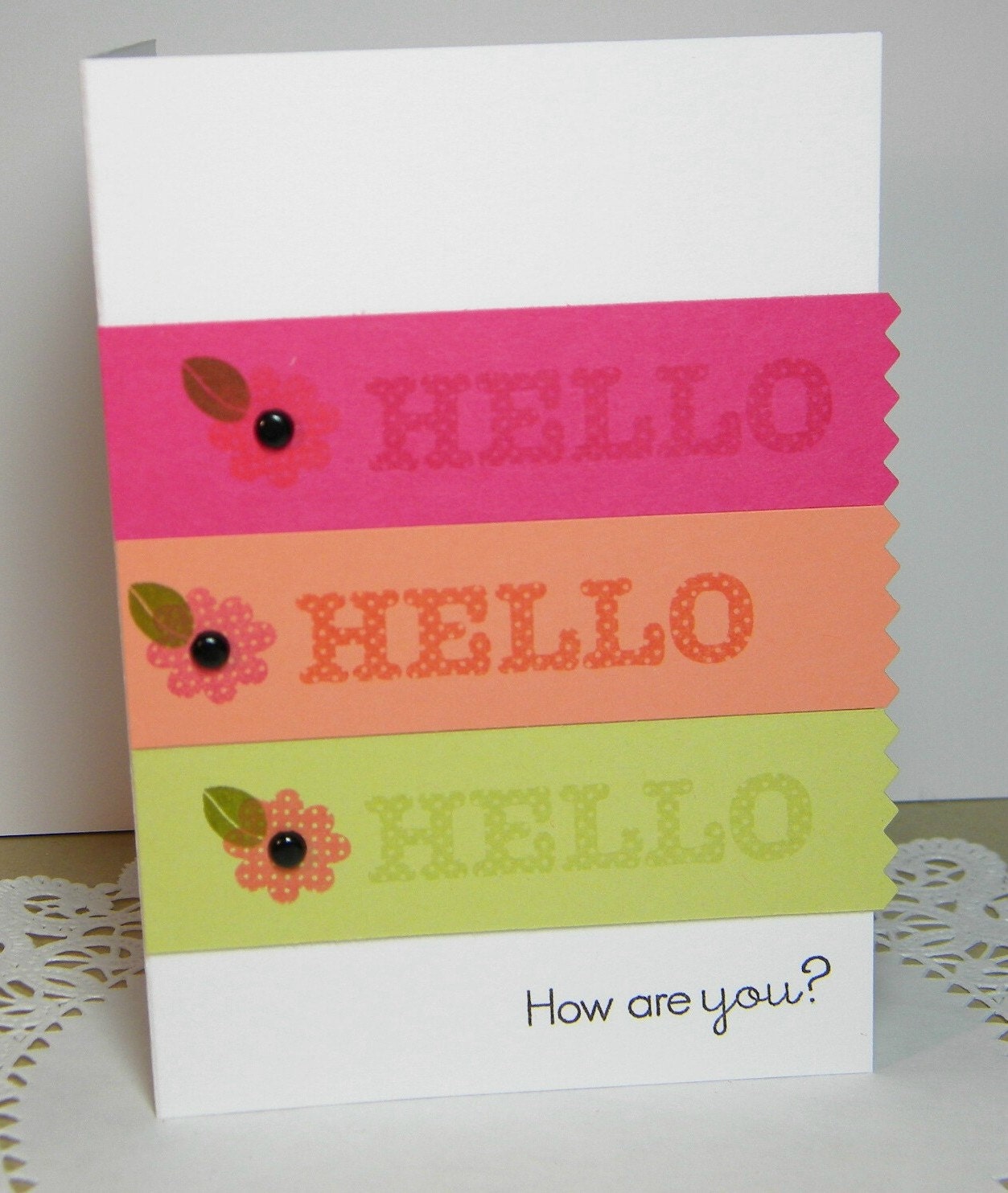 Hello How Are You Handmade Card