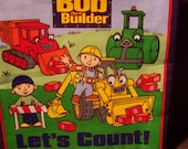 BOB THE BUILDER  "Let's Count"  Handmade Quilted  Kids Book
