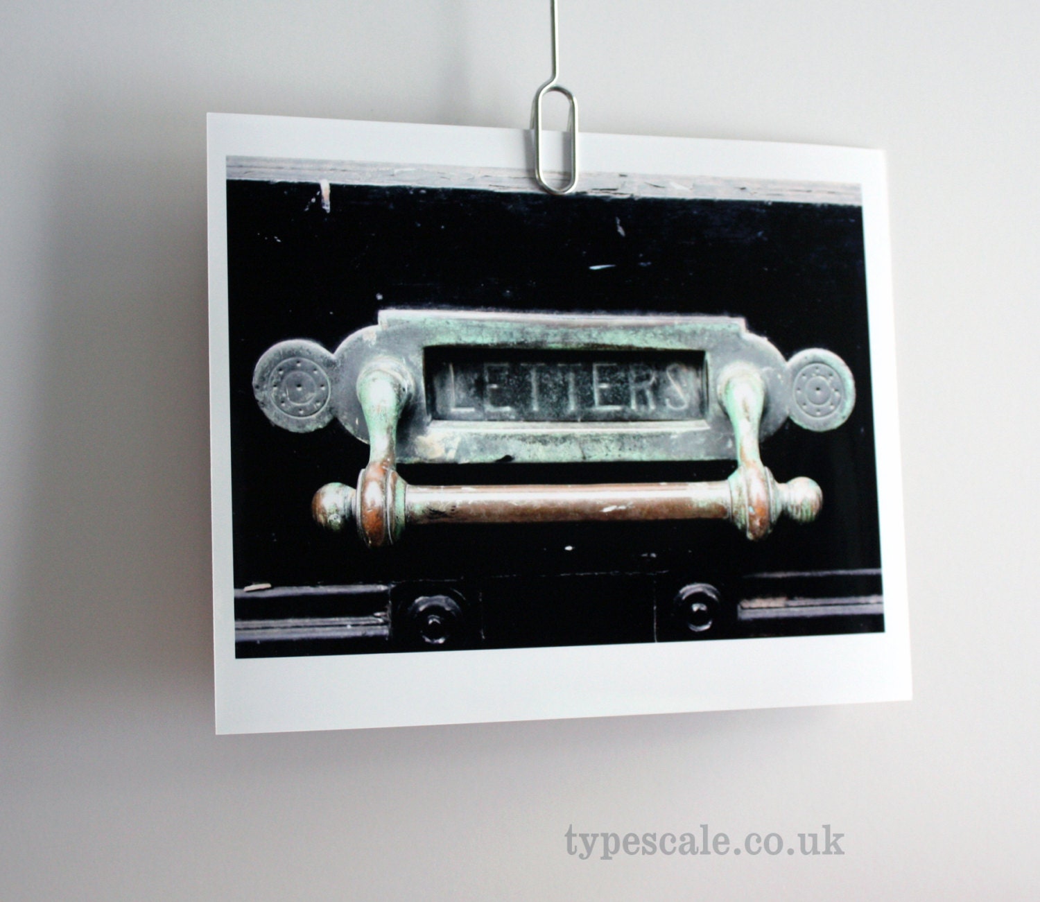 Letters vintage London letterbox art print photograph 10 x 8 colour print typography England UK Britain Typescale home decor