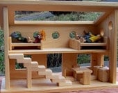 Wooden Dollhouse-FREE SHIPPING