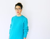 80s Slouchy Oversized Sweater in Seafom/Teal/Aqua/Boyfriend Sweater/Mens Sweater - AmeliaBedeliaVintage 80s Slouchy Oversized Sweater in Seafom/Teal/Aqua/Boyfriend Sweater/Mens Sweater - AmeliaBedeliaVintage