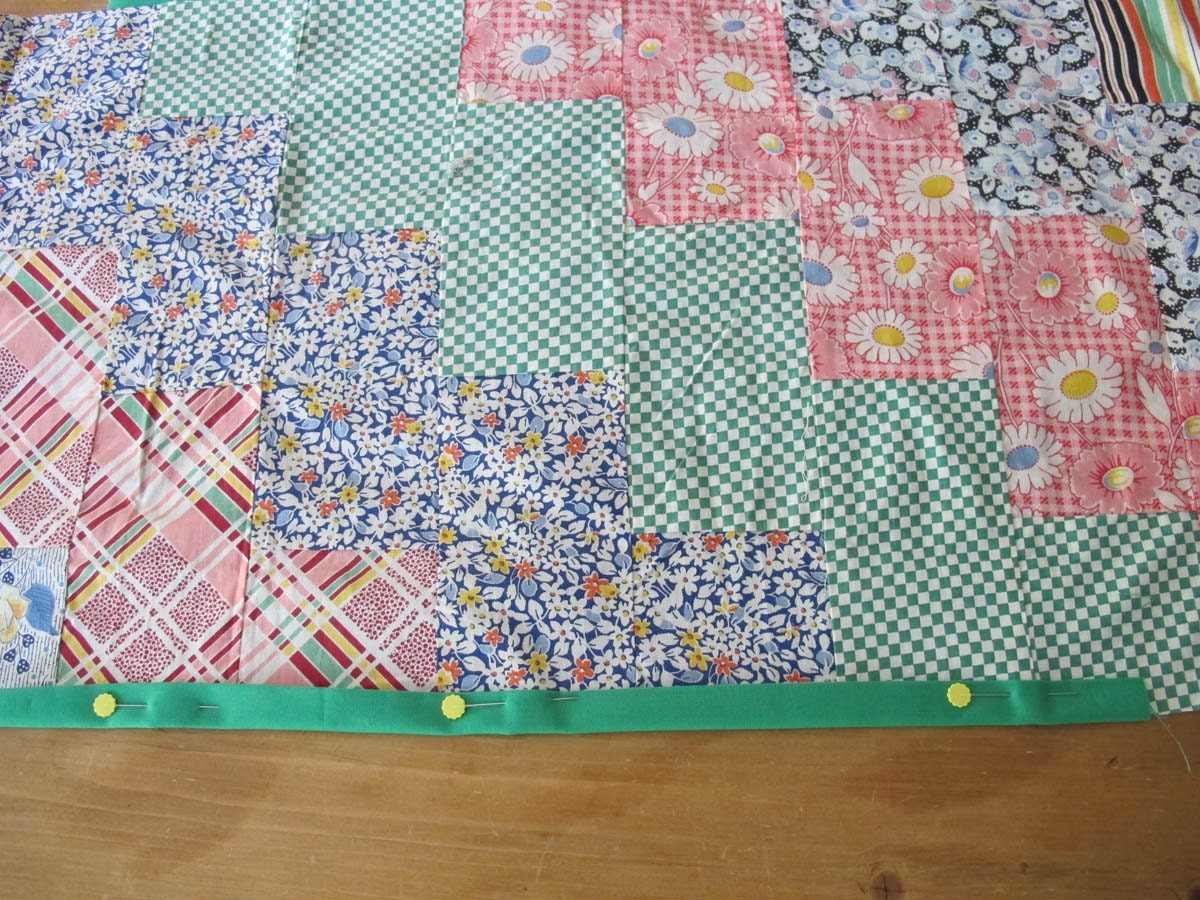 40s 50s Cotton Prints Valance, Upcycled Vintage Fabrics, Retro Kitchen Curtain, Patchwork Textile, Custom Made to Order