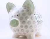 Personalized Piggy Bank - Golf Ball - with hole or NO hole in bottom