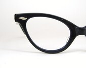 Vintage Horn Rim Cats Eye Eyeglasses Sunglasses Frame