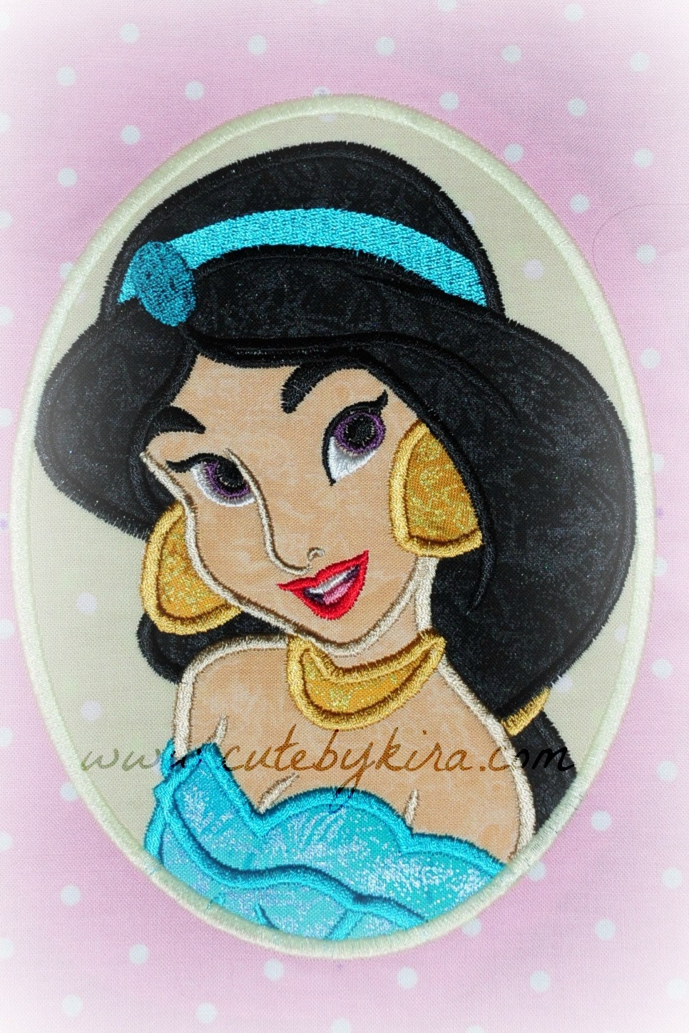 Arabian Princess Applique Embroidery Design