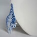 Cat - Blue and white porcelain Brooch - Hand made and hand painted Dutch Delftware