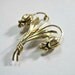 1940s Vintage Art Moderne Brooch - Pin - Carl Art - Lily Of The Valley - Flowers