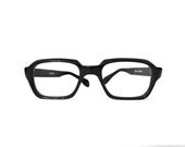 Big NOS France Vintage Black Eyeglasses / DMC Sunglasses/ Rectilinear / Men / Women