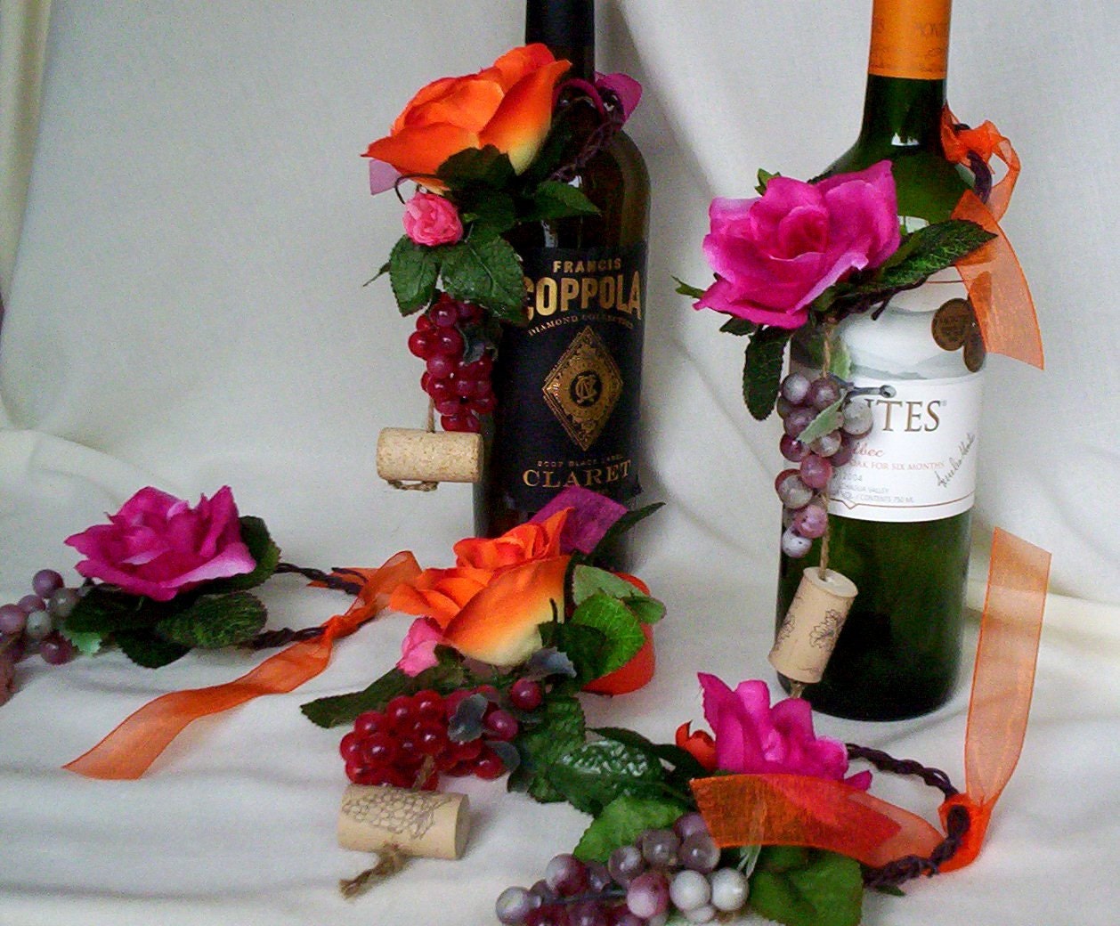 Destination Wedding decorations Wine bottle Toppers by