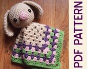 Amigurumi Bunny Rabbit Security Blanket Lovey PDF Crochet Pattern
