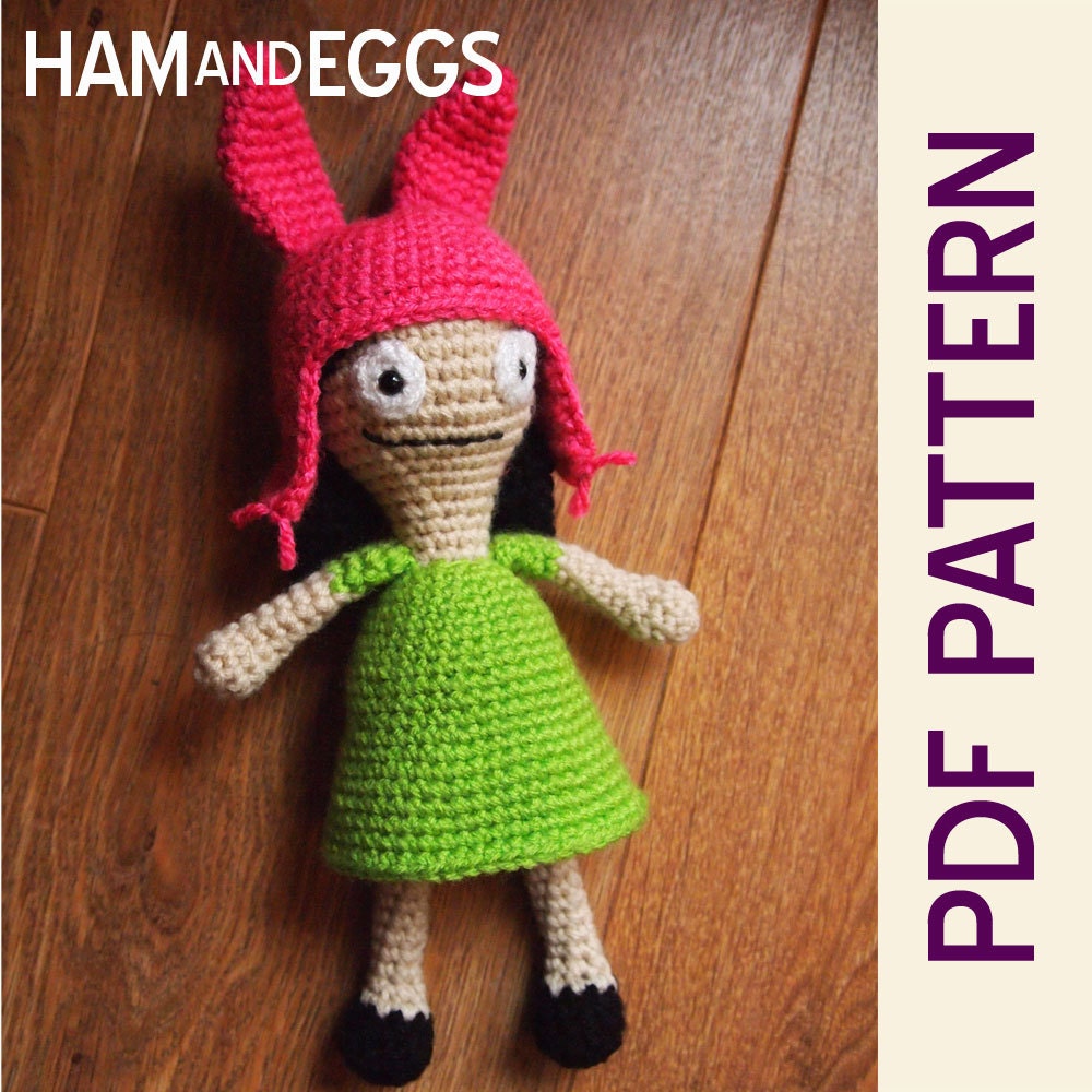 Amigurumi Louise Belcher Crochet Pattern- bobs burgers