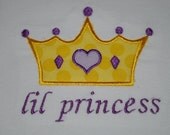Lil Princess onesie, made to order
