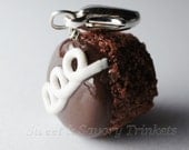miniature food charm, mini cupcake charm