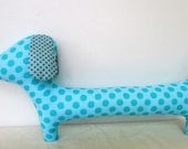 NEW/Dog/ Baby Pillow /For Kids & Baby /for her/ for him/Aqua/blue/Ready to ship