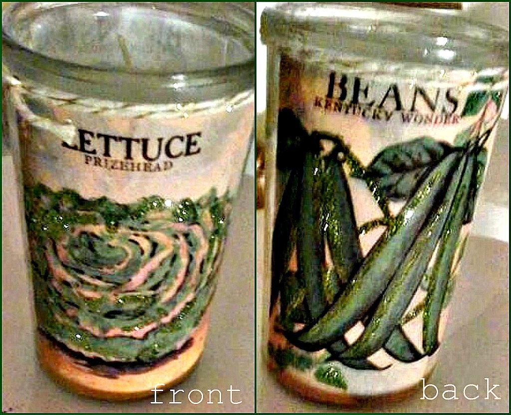 Glittered Garden Greens Candle