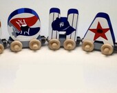 SEVEN LETTER Alphabet Name Train Custom Keepsake Toy Personalized Gift for Kids and Adults