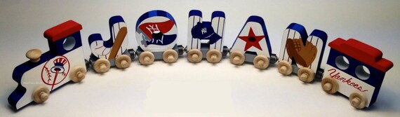 SEVEN LETTER Alphabet Name Train Custom Keepsake Toy Personalized Gift for Kids and Adults