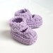 Baby Booties, Baby Maryjanes, Crochet Baby Booties