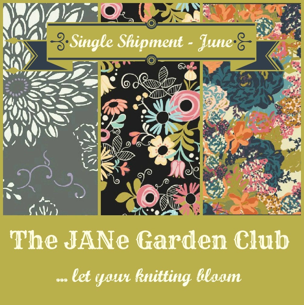 Knitting Project Kit Club - The JANe Garden Club - Single Kit Subscription - JUNE