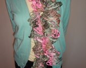 Adult Spring/Summer Sashay Ruffle Crochet Scarf-Available in Many Colors