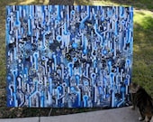 See Whats Out There large mixed media original art on canvas from Austin