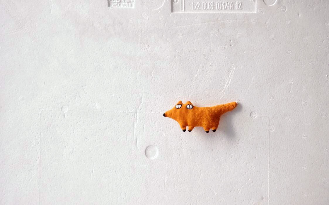 Foxy fox brooch