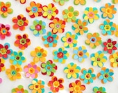 25 Fun FIESTA MINI Paper FLOWERS