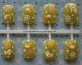 Japanese Nail Art- Cute Spring Chick Fake Nails- Last One