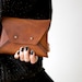Distressed Leather Clutch