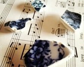 Irish Sea Pottery - Blue Floral - 4 Piece Magnet Set