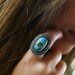 Reserved - On the Shores of Paradise - Turquoise Sterling Silver Ring