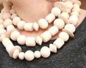 Ceramic Bead Necklace Gift Idea For Her- big bold oversize handmade statement necklace -  6ft of INDULGENCE