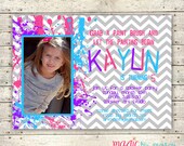 Splatter Art Party Printable Invitations perfect for a birthday or playdate Il_170x135