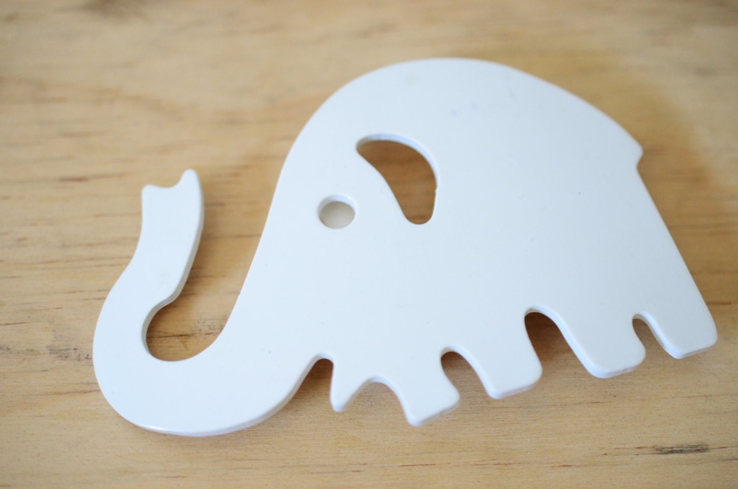 White Elephant Belt Buckle