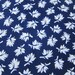 dressmaking fabric / 1940s 50s  / navy blue and white / 35" wide