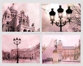 Paris Postcard Set, Paris Architecture Photography Postcards, Paris Landmarks, Paris Lanterns, Sacre Coeur Cathedral, 4 x 6 Art Postcards