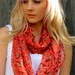 Cheetah Leopard Animal Print Cotton Eternity Scarf - Pink & Brown Print, Infinity Circle scarf - Or CHOOSE Your Color Print