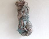 Tattered Silk Chiffon Ribbon - handyed - 10 yds