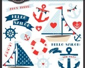 Hello Sailor Clip Art Collection Nautical Themed