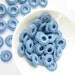 Light blue crochet  hoops / circles