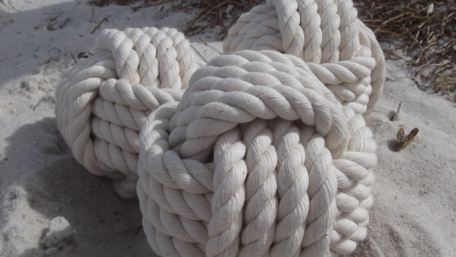 Nautical Wedding Table Number Holders - 3 Nautical Rope Table Card Holders - Beach Wedding Decor