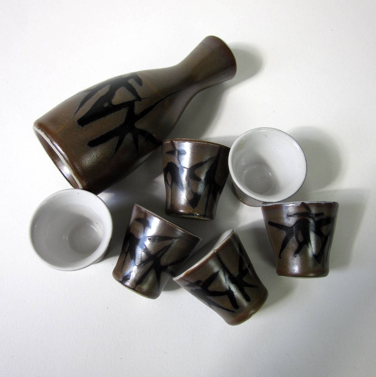 Otagiri Ceramic Sake Set 60s / NOS