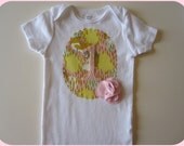 Baby Girl First Birthday Bodysuit, Cake Smash Outfit, Fox, Photography Prop, Cameo Style, Half Birthday, Pink, Custom Initial