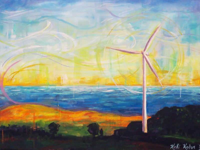 Wiiindmill - Original Acrylic Painting