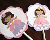 Princess Party Cupcake Topper - Paige