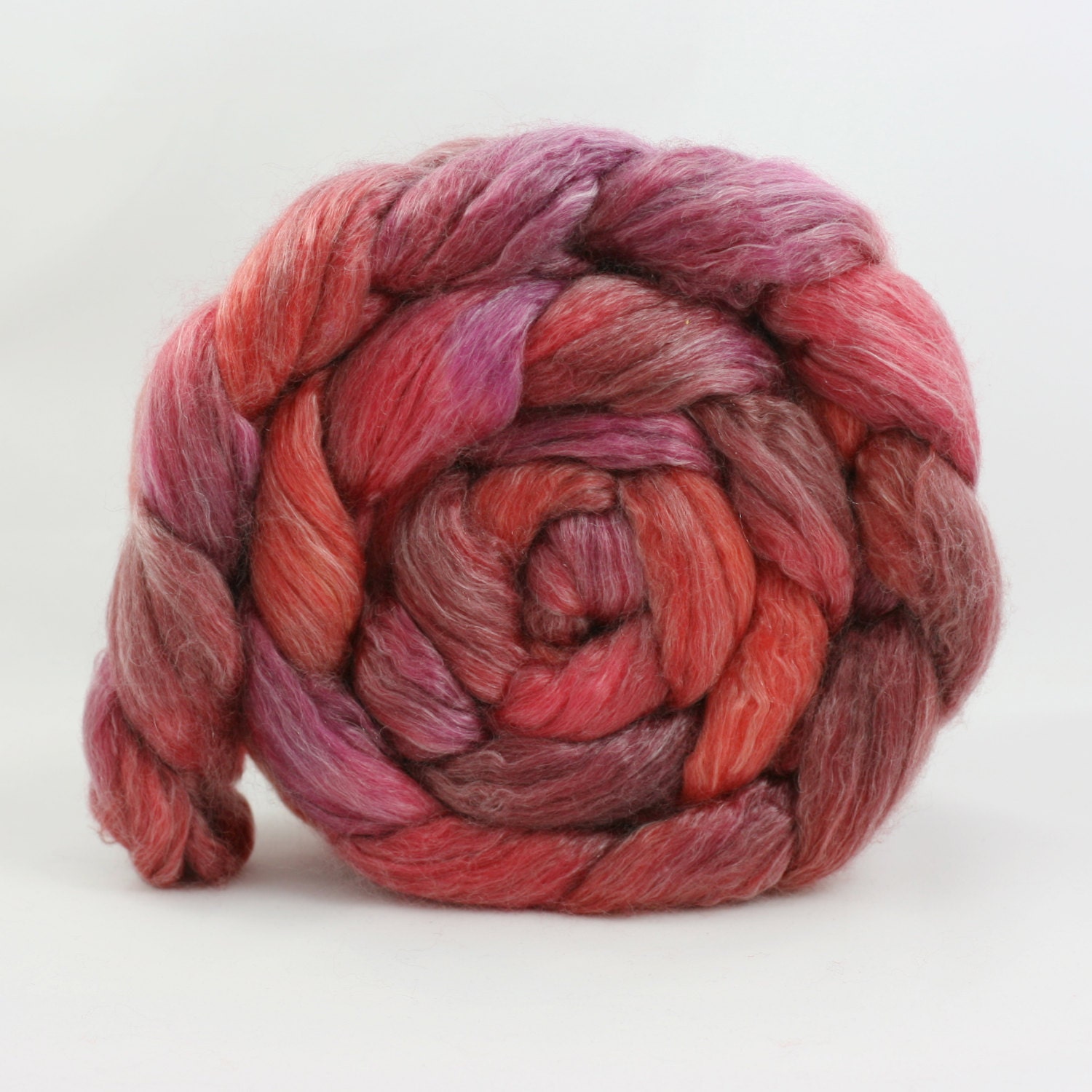 Samba,  Merino/Tencel hand painted spinning fiber, 4oz (2)