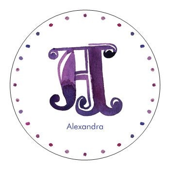fancy smancy monogram envelope seal