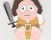 Hobbit die cut scrapbook sticker