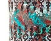 Wide Cuff Bracelet / Art Nouveau Jewelry - OOAK - DISCOUNT